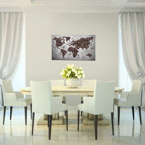 Wandbilder Wohnzimmer XXL Küche Kaffee Moderne Bilder Weltkarte